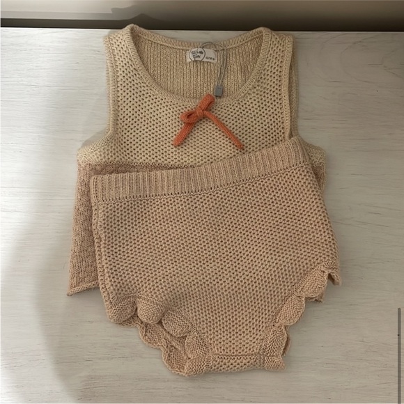 NWOT Tun Tun Pink Marl Knitted Set - Picture 6 of 12